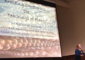 Dr. Robin Kimmerer Delivers “Teaching of Plants” Lecture to Humanities Center 